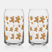 Kerstkabouter met peperkoekmannetjes | Festief Blikvorm Glas (Rechts)