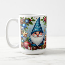 Kerstkabouter met vrolijke kerstversiering koffiemok