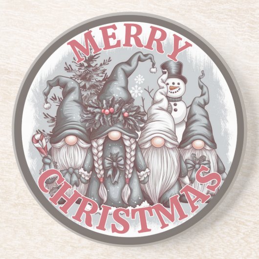 Kerstkabouter Onderzetter (Voorkant)