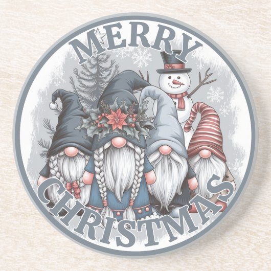 Kerstkabouter Onderzetter (Voorkant)