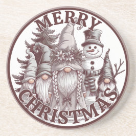 Kerstkabouter Onderzetter