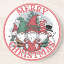 Kerstkabouter Onderzetter