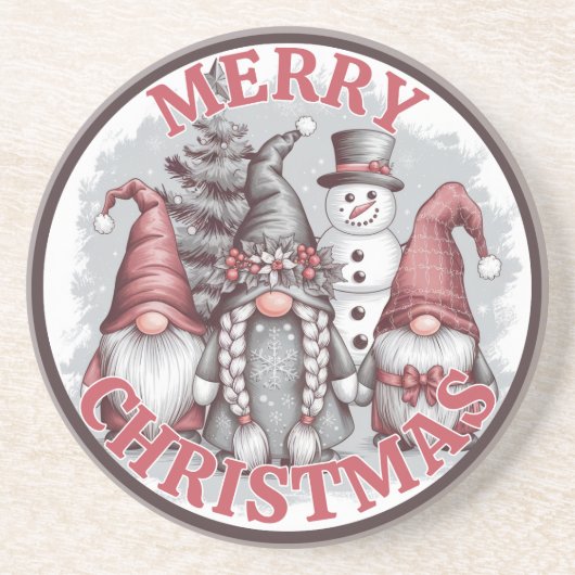 Kerstkabouter Onderzetter (Voorkant)