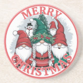 Kerstkabouter Onderzetter (Voorkant)