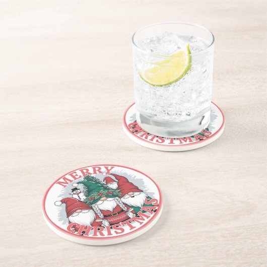 Kerstkabouter Onderzetter (Zijkant)