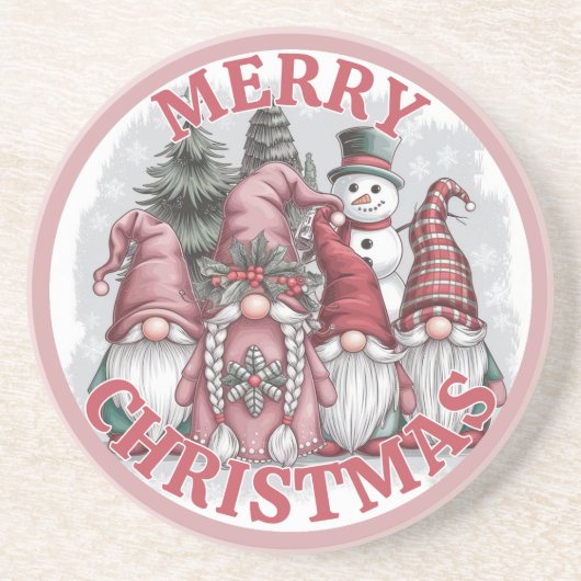 Kerstkabouter Onderzetter (Voorkant)