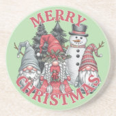Kerstkabouter Onderzetter (Voorkant)