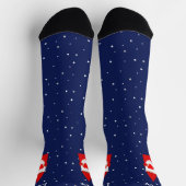 Kerstkabouter op marineblauw sokken (Top)