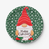 Kerstkabouter Papieren bord (Voorkant)