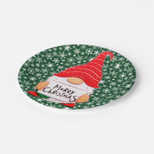 Kerstkabouter Papieren bord