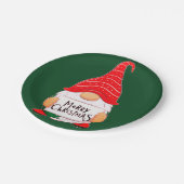 Kerstkabouter papieren bordje (Gekanteld)