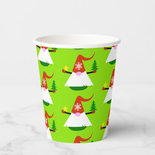 Kerstkabouter Papieren Feestbekers Bekers (Voorkant)