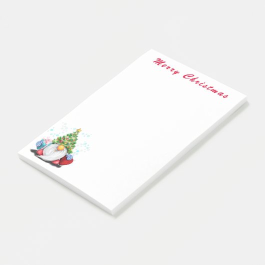 Kerstkabouter Post-it® Notities Notes (Schuin)