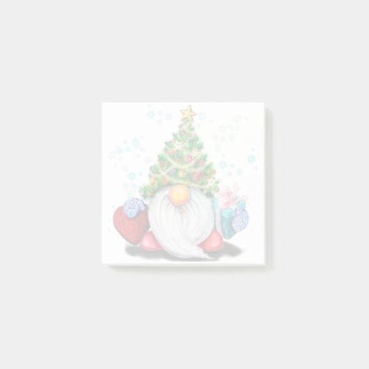 Kerstkabouter Post-it® Notities Notes (Voorkant)