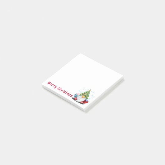 Kerstkabouter Post-it® Notities Notes (Schuin)