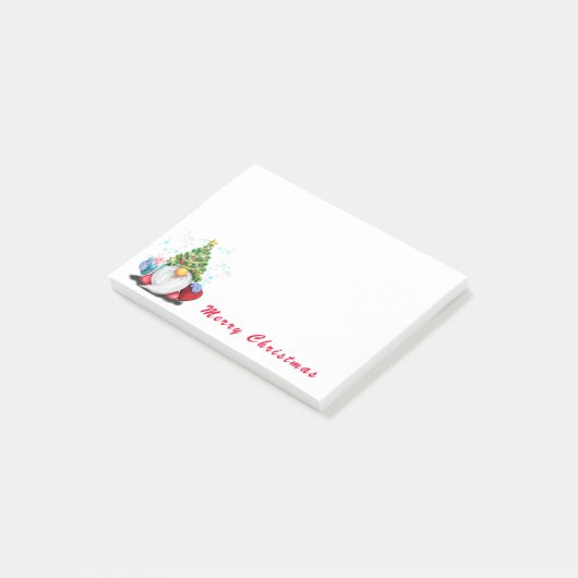 Kerstkabouter Post-it® Notities Notes (Schuin)