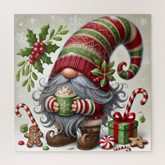 Kerstkabouter Puzzel (Verticaal)