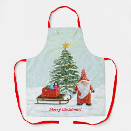 Kerstkabouter Schort Medium