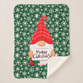 Kerstkabouter   sherpa deken (Voorkant)