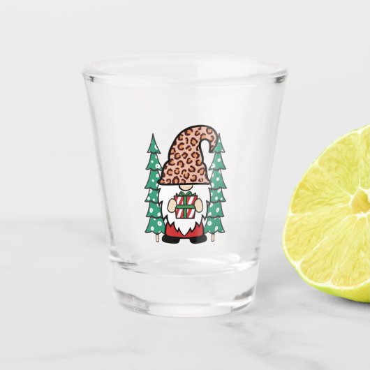 Kerstkabouter Shotglas - Feestelijke Elixir Slok Shot Glas (Voorkant)