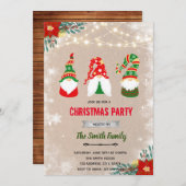 Kerstkabouter uitnodiging (Voorkant / Achterkant)