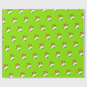 Kerstkabouter Vakantie Cadeaupapier (Vlak)