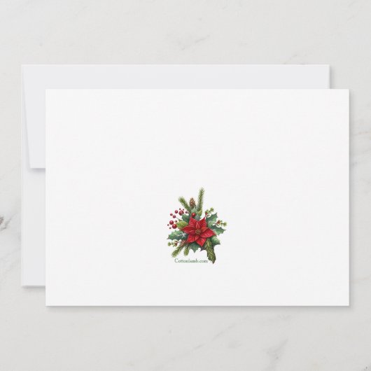 Kerstkabouter Vakantie verhuisbericht  Kaart (Achterkant)