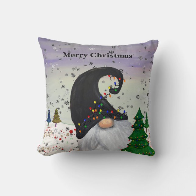 Kerstkabouter Vakantiegebied vloerkleed Kussen (Voorkant)
