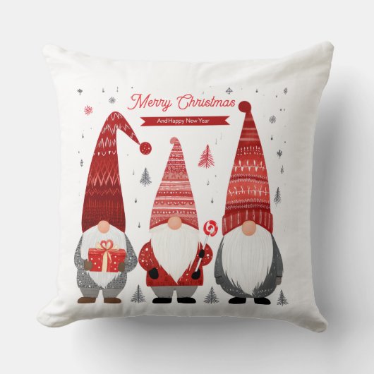 Kerstkabouter Worpkussen Kussen (Voorkant)