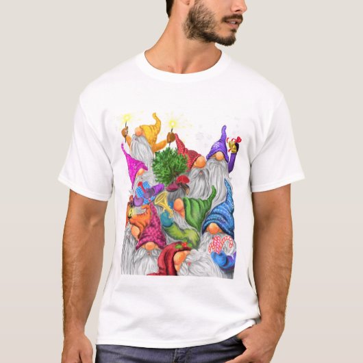 Kerstkabouterfeest T-shirt (Voorkant)