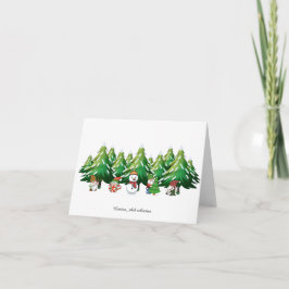 Kerstkabouterkaart Bedankkaart
