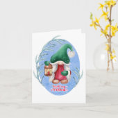 Kerstkabouterkaart Kaart (Gele Bloem)