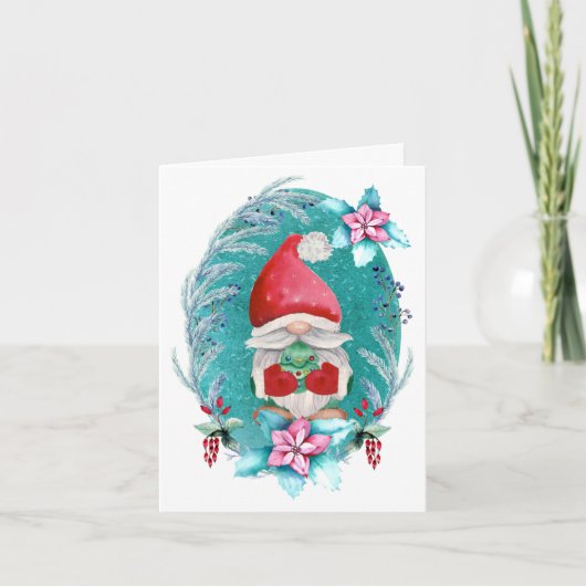 Kerstkabouterkaart Kaart (Voorkant)