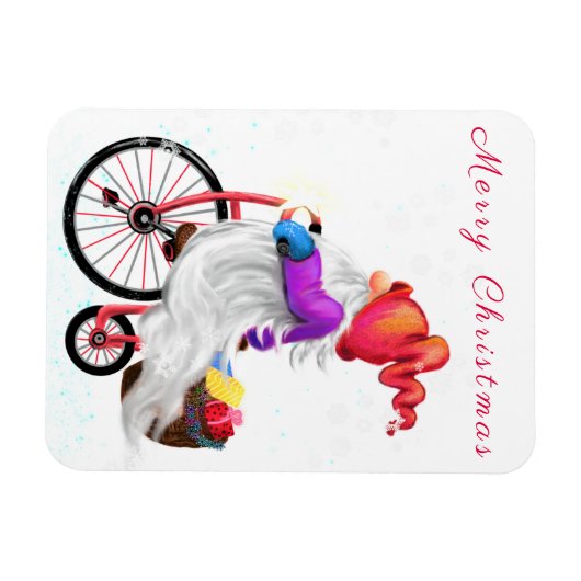 kerstkaboutermagneet magneet (Horizontaal)