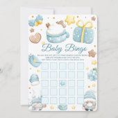 Kerstkabouters Baby Shower Bingo Spelkaart Kaart (Voorkant)