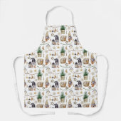 Kerstkabouters boerenhuisschandaal schort (Voorkant)