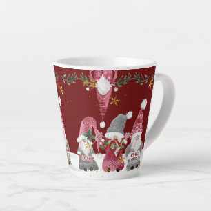 Kerstkabouters Bourgondië Love Joy Peace Foliage Latte Mok