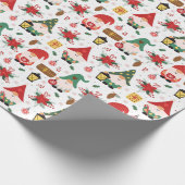 Kerstkabouters Cadeaupapier (Hoek)