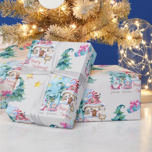 Kerstkabouters Cadeaupapier (Feestdagen)