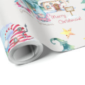 Kerstkabouters Cadeaupapier (Rol Hoek)