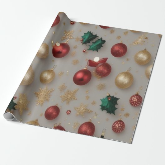 Kerstkabouters Cadeaupapier (Uitgerold)