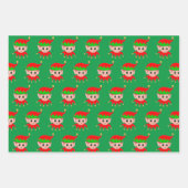Kerstkabouters & Elfen Inpakpapier Vel (Voorkant 2)