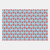 Kerstkabouters & Elfen Inpakpapier Vel (Voorkant)