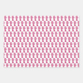 Kerstkabouters en rendieren met handschoenen inpakpapier vel (Voorkant 3)