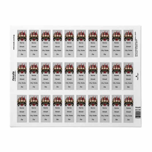Kerstkabouters Etiket (Full Sheet)