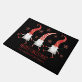 Kerstkabouters familienaam deurmat (Schuin)