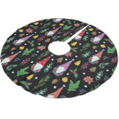 Kerstkabouters: Feestelijk naadloos patroon Kerstboom Rok (Gekanteld)