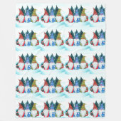 KERSTKABOUTERS FLEECE DEKEN (Voorkant)