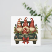 Kerstkabouters Kerstkaart (Staand voorkant)