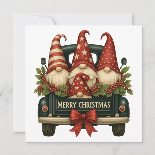 Kerstkabouters Kerstkaart (Voorkant)